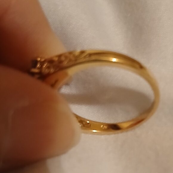 Exquisite and Charming 2.9g 10K Opal and Tanzanite Ring, Size 7 - Picture 6 of 7